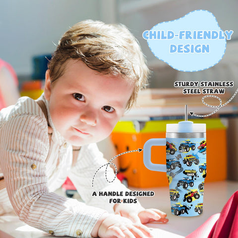 Hiboss bright monster-pattern design adds fun to daily hydration.