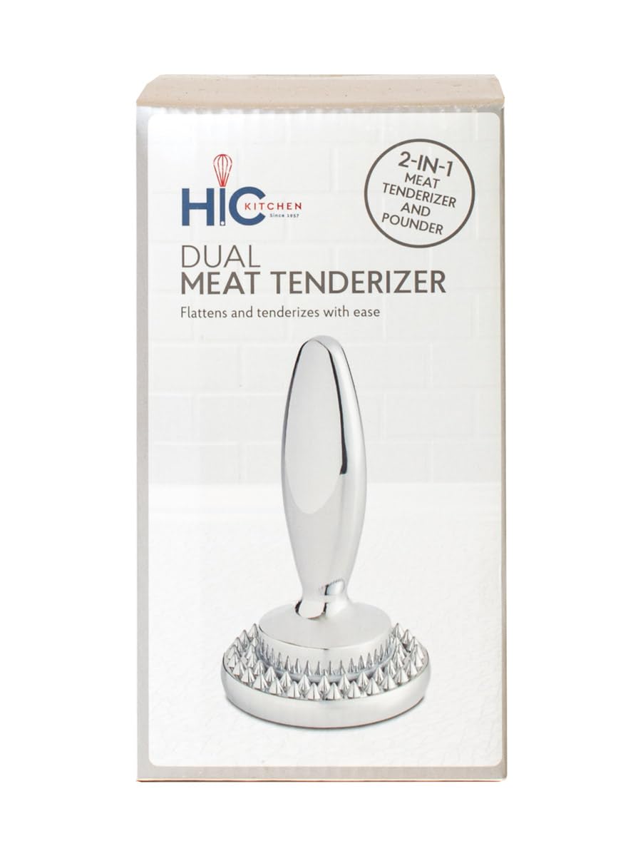 HIC Kitchen dual meat tenderizer dishwasher safe for quick cleanup after meals