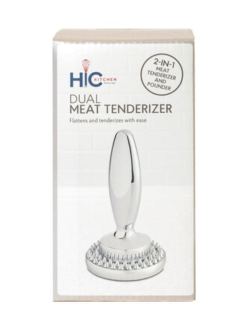 HIC Kitchen dual meat tenderizer dishwasher safe for quick cleanup after meals