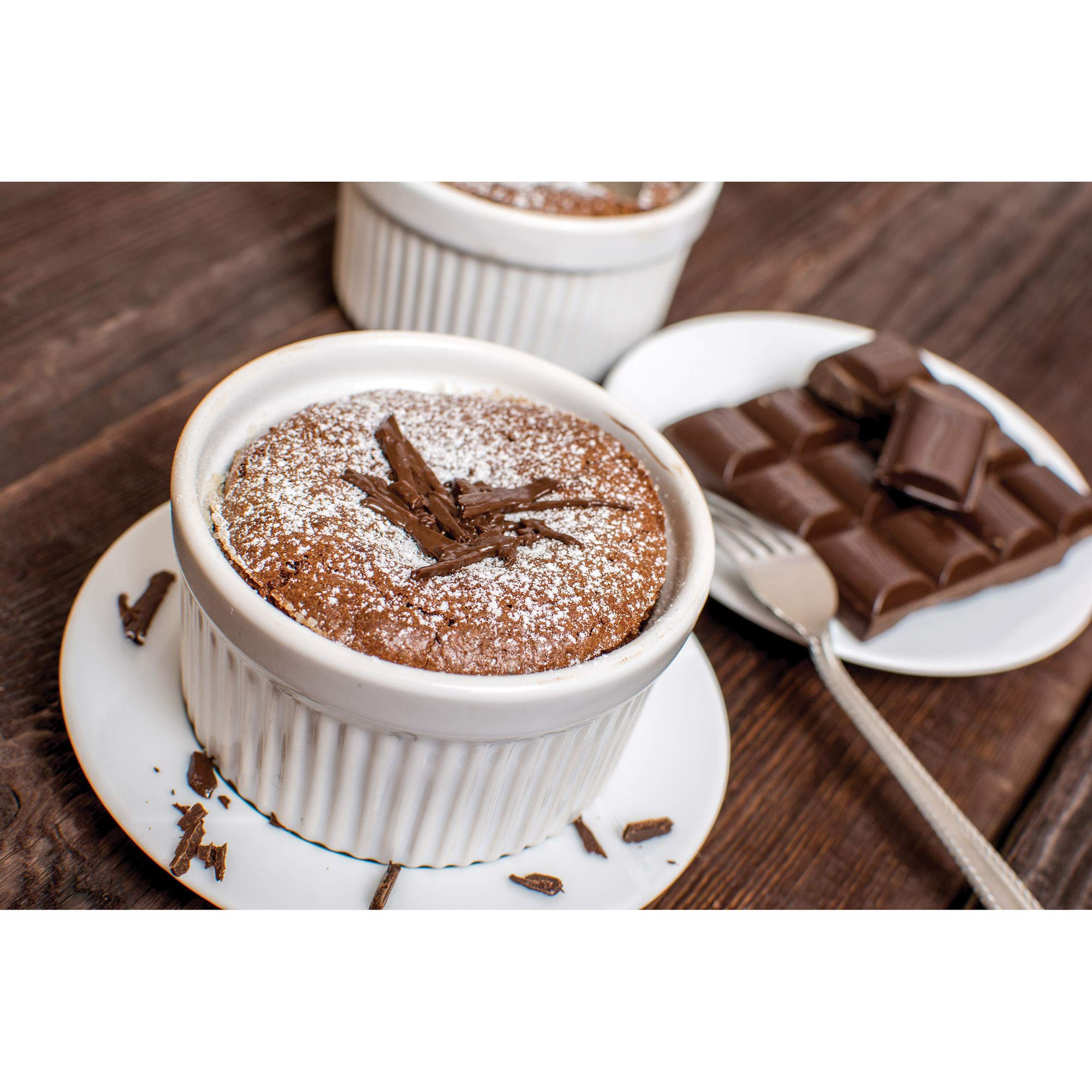 HIC Kitchen Fine Porcelain Ramekin shows durable, lead-free material.