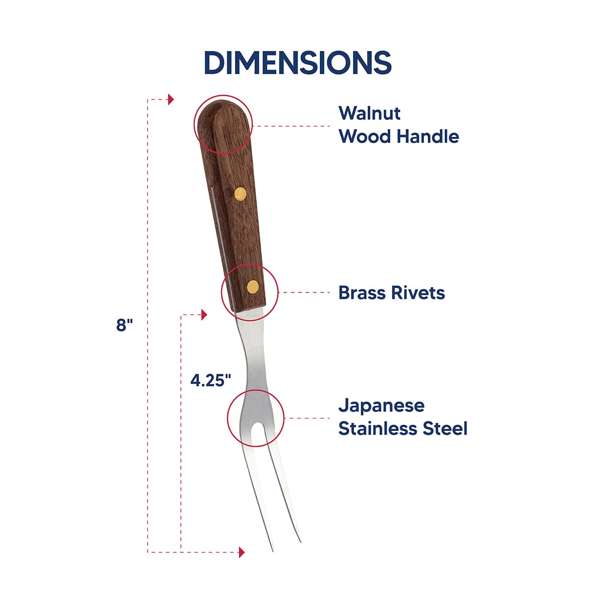 HIC Kitchen Granny Fork stays cool for sautéing and frying