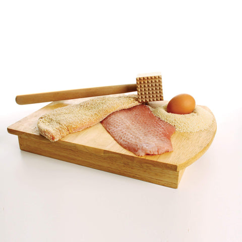 HIC Kitchen surface-safe wood prevents scratching counters during prep.