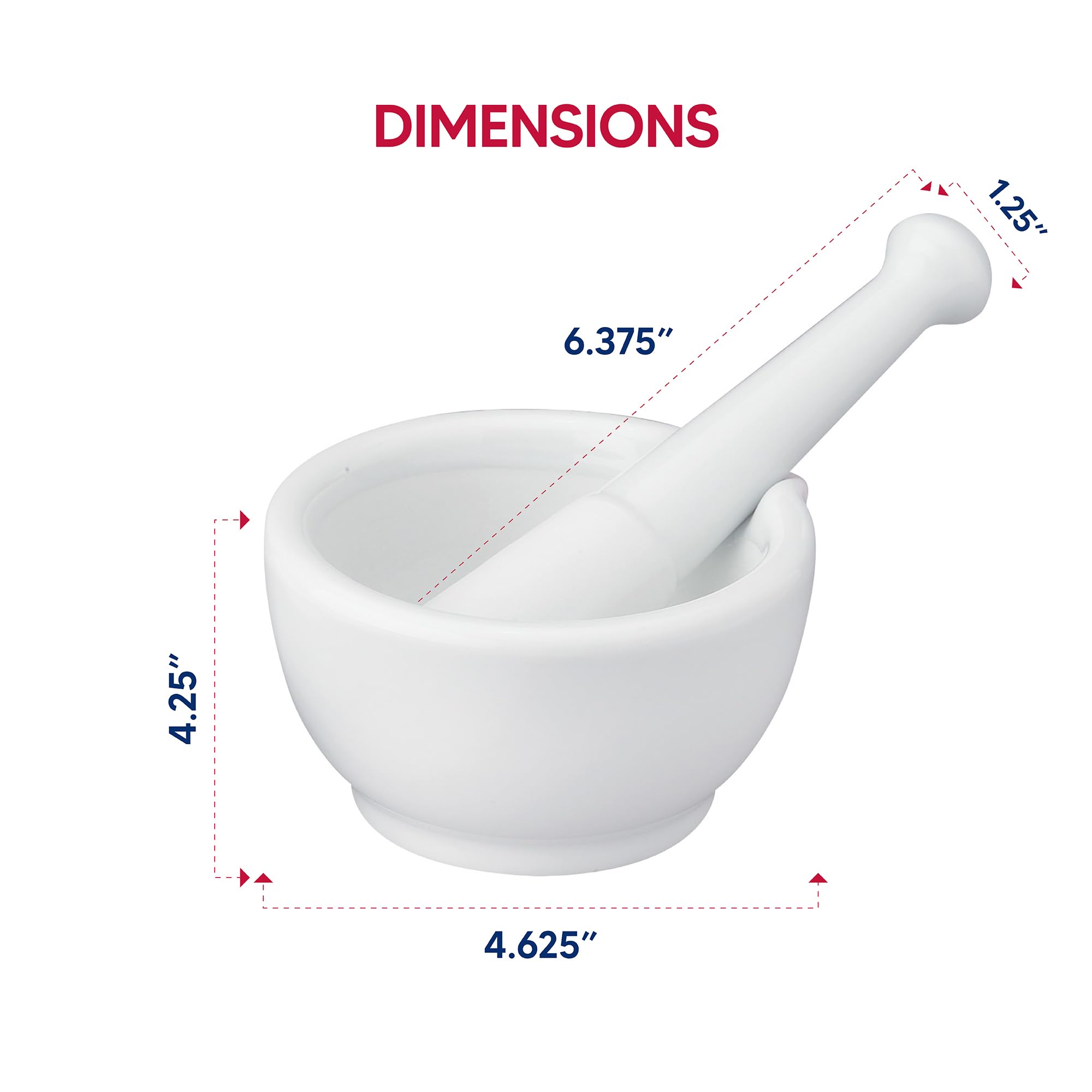 HIC Kitchen mortar and pestle set suits any countertop.