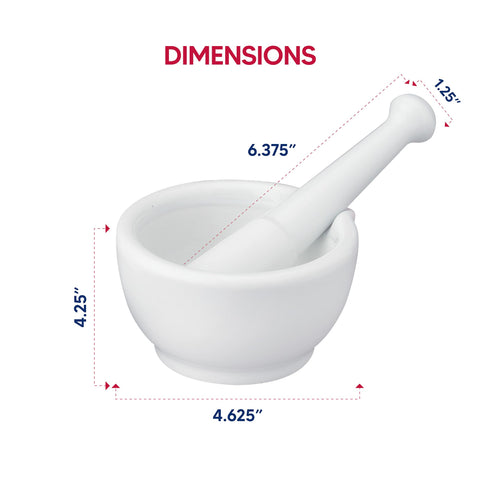 HIC Kitchen mortar and pestle set suits any countertop.