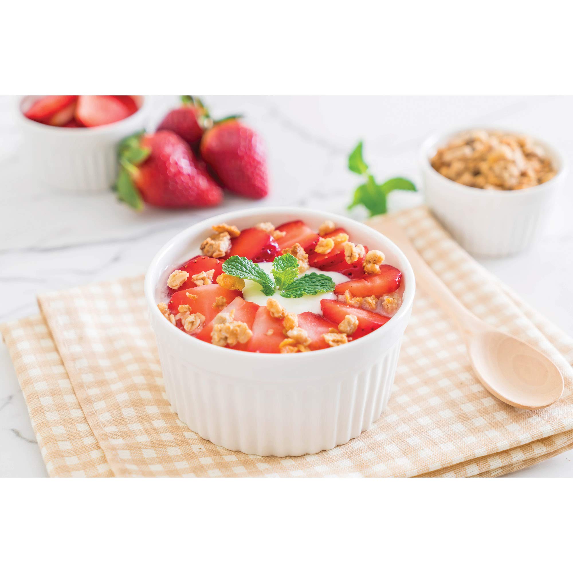 HIC Kitchen Oven-to-Table Ramekin ready for baking and serving.