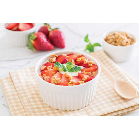 HIC Kitchen Oven-to-Table Ramekin ready for baking and serving.