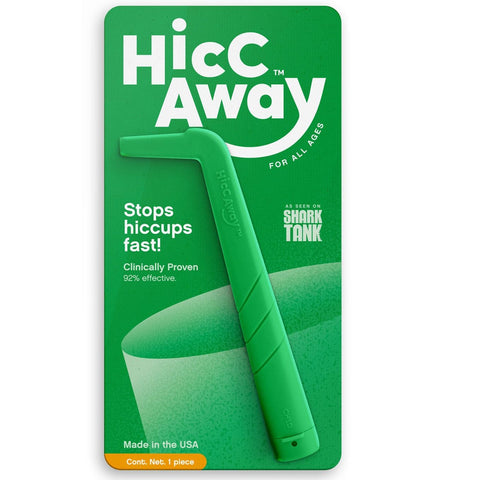 HICCAWAY hiccup straw for adult use helps stop hiccups quickly during meals.