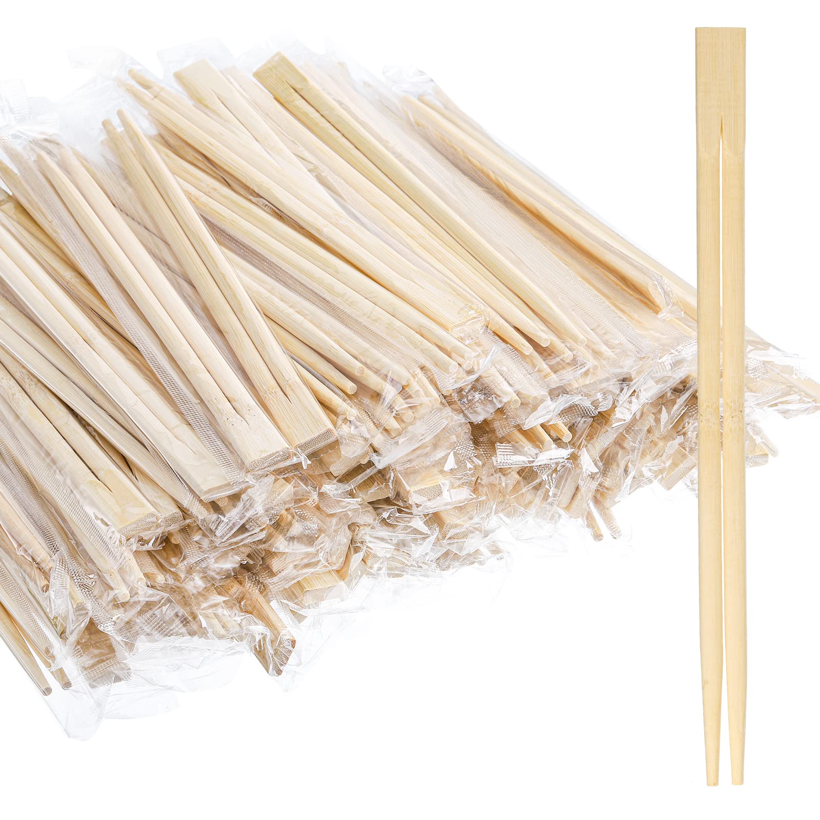 Hiceeden bamboo chopsticks in clear sleeve for bulk takeout orders