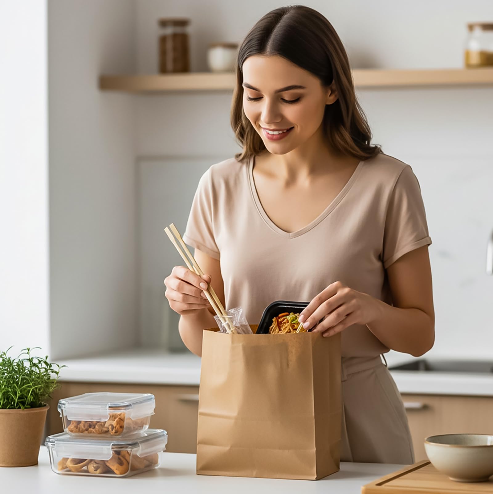 Hiceeden chopsticks with smooth finish reduces burrs and splinters during use