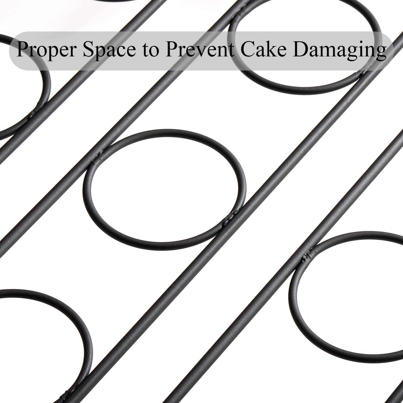 Hiceeden cupcake cone baking rack non-stick surface for easy release.