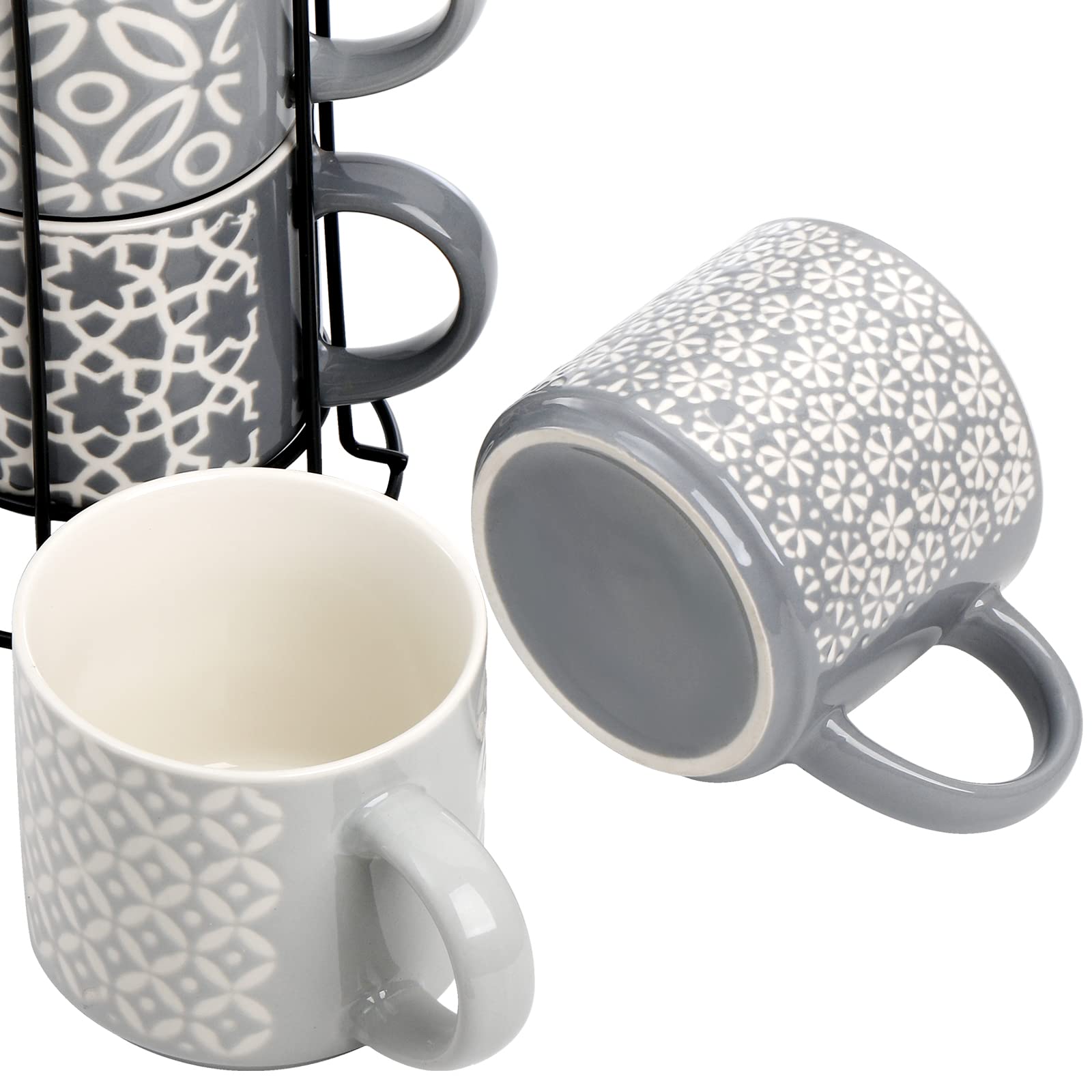 Ergonomic handle on Hiceeden mugs for comfortable grip.