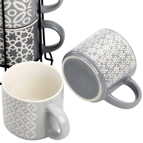 Ergonomic handle on Hiceeden mugs for comfortable grip.