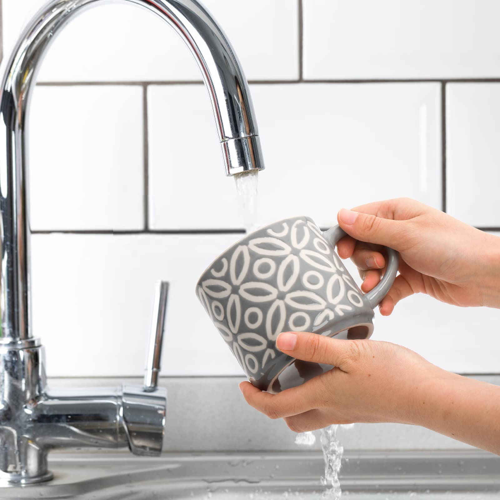Glossy glaze on Hiceeden porcelain enhances sipping experience.