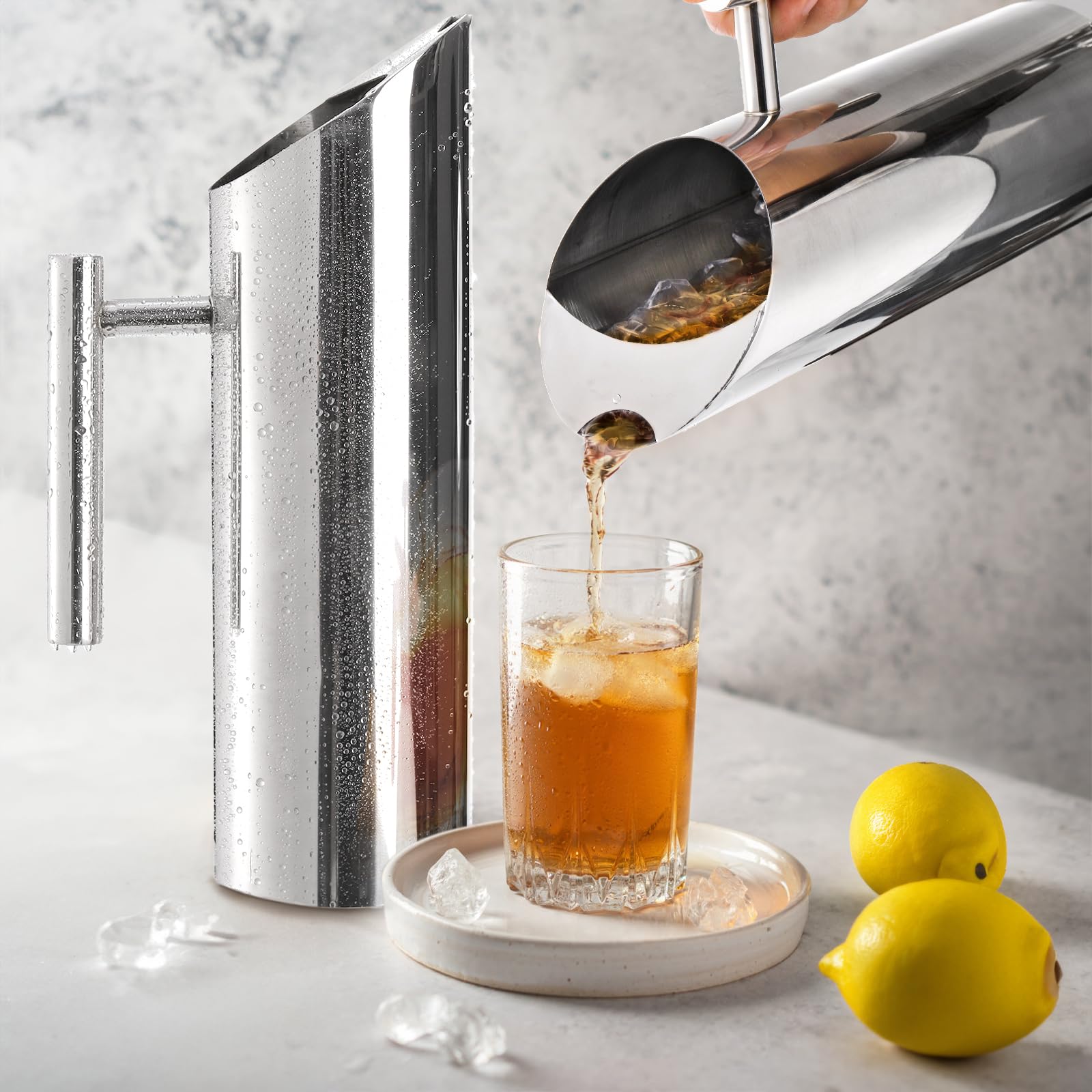 Hiceeden kitchen-dining silver pitcher complements modern table settings