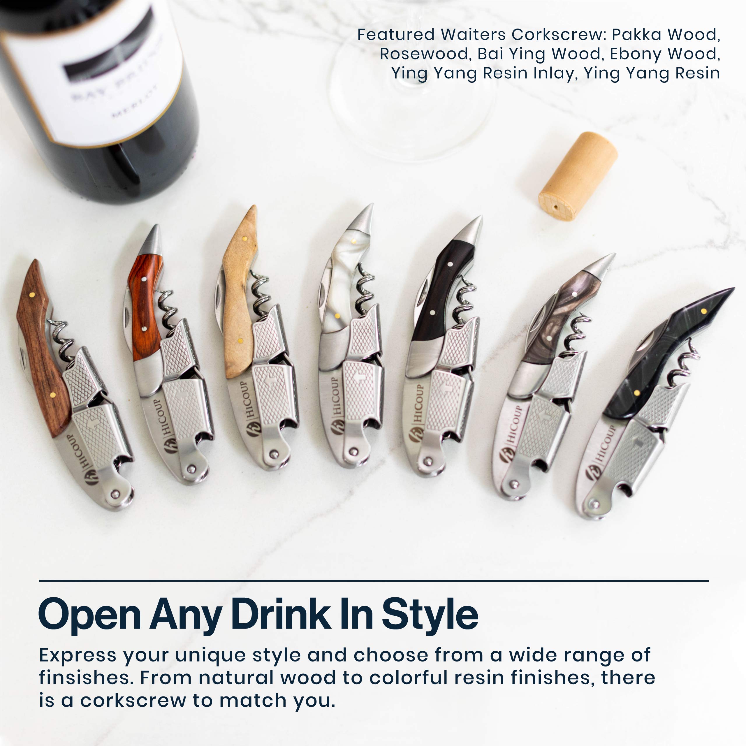 HiCoup Wine Opener ideal for professional bars and servers.