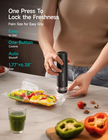 HiCOZY BPA-free vacuum bags for safe, reusable food storage.