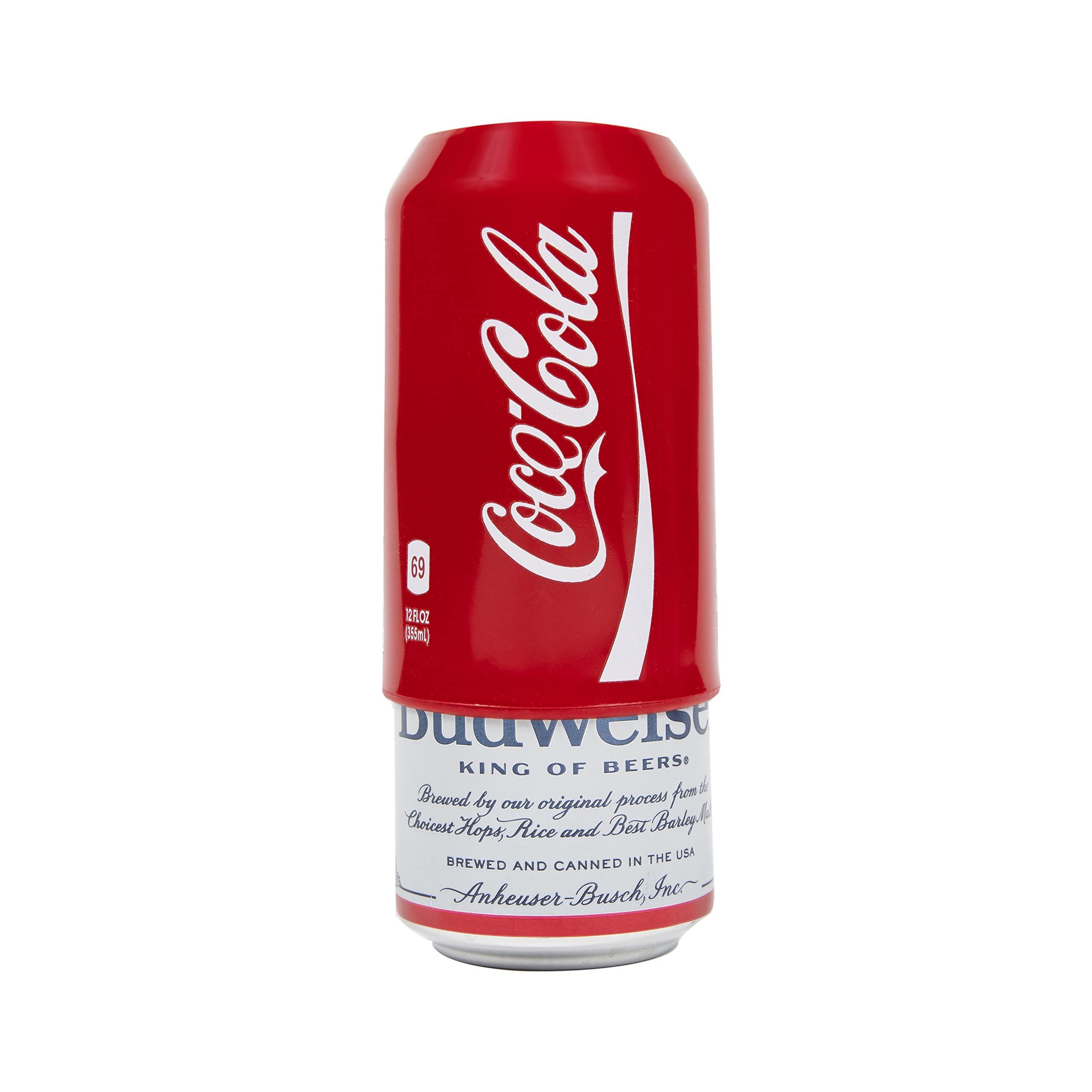 Hide Your Beer sleeve demonstrates cooling effect by keeping beverage cooler longer.