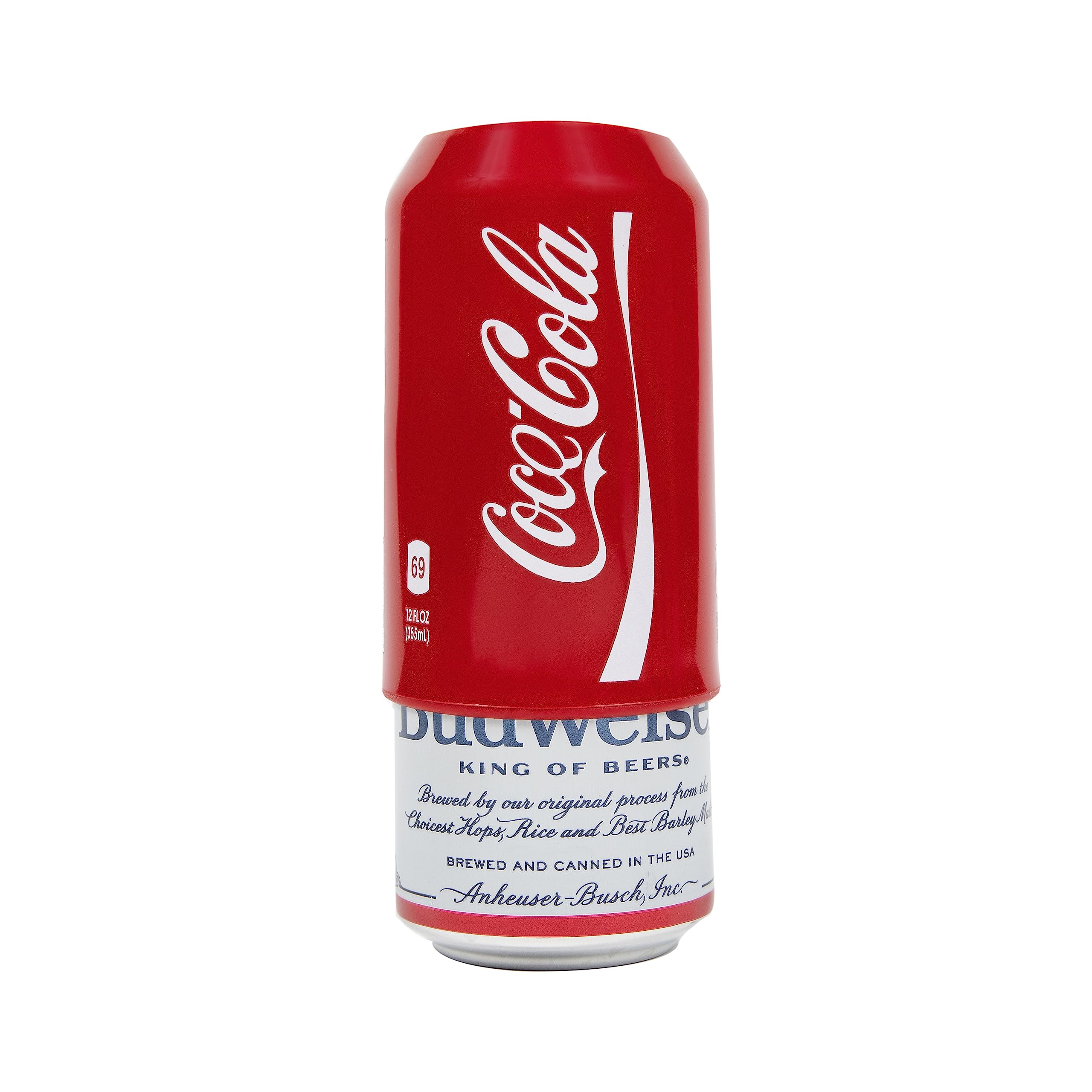 Hide Your Beer silicone can covers in hand at a party, ideal gift and conversation starter.