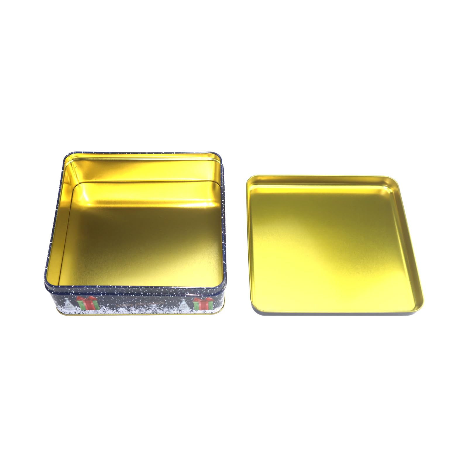 HIDERLYS tin with secure lid preserves cookies and aromas.