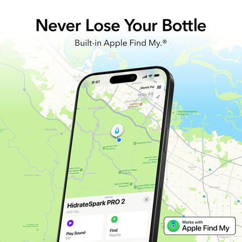 Hidrate Spark Pro 2 Find My compatibility helps locate your bottle.