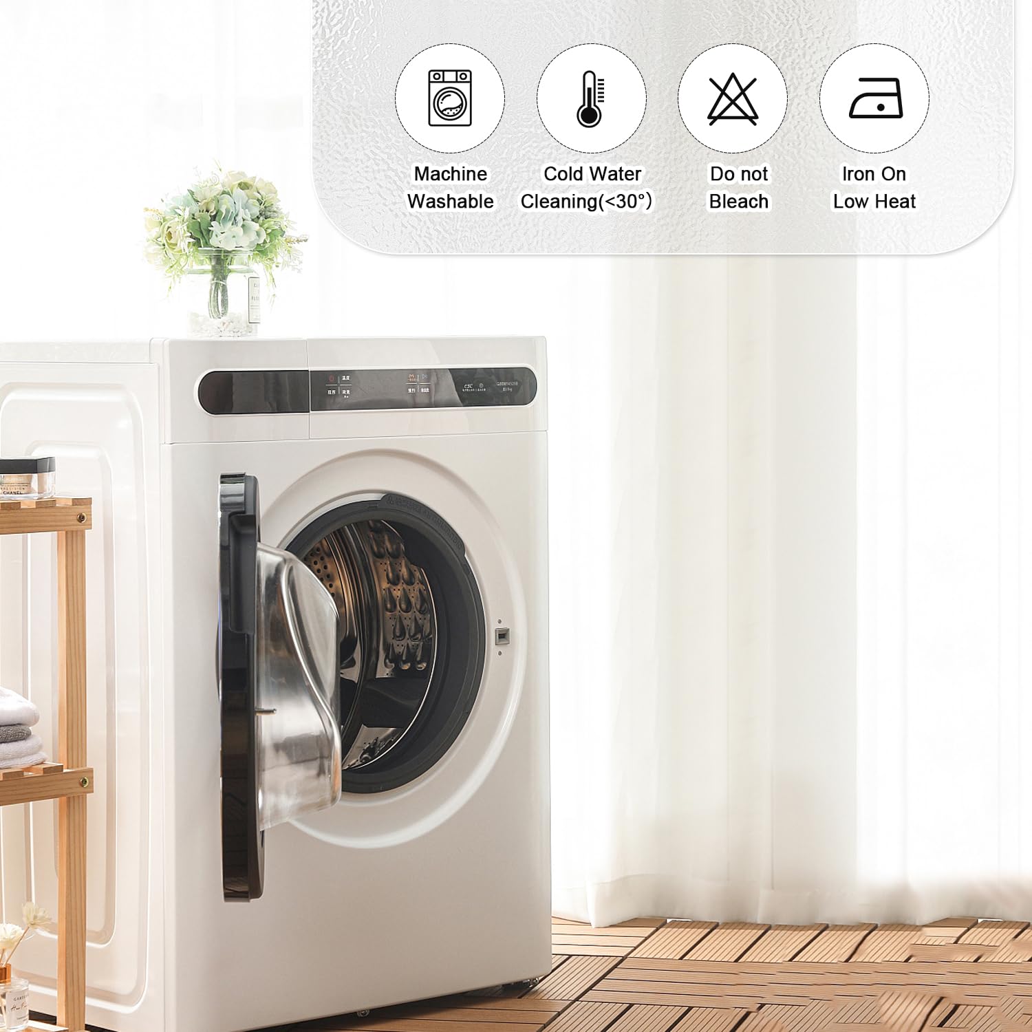 Hietaap easy-care cover is machine washable for reuse