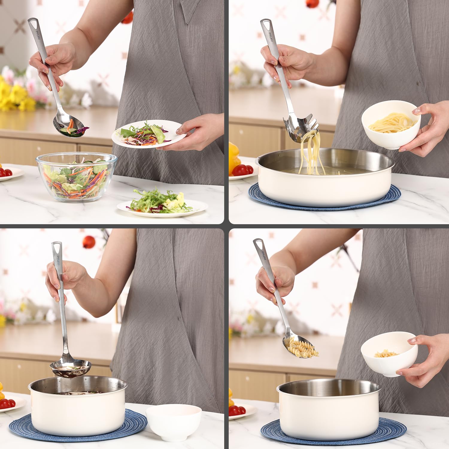 HIFIND 4-piece set features a hanging hole for tidy storage