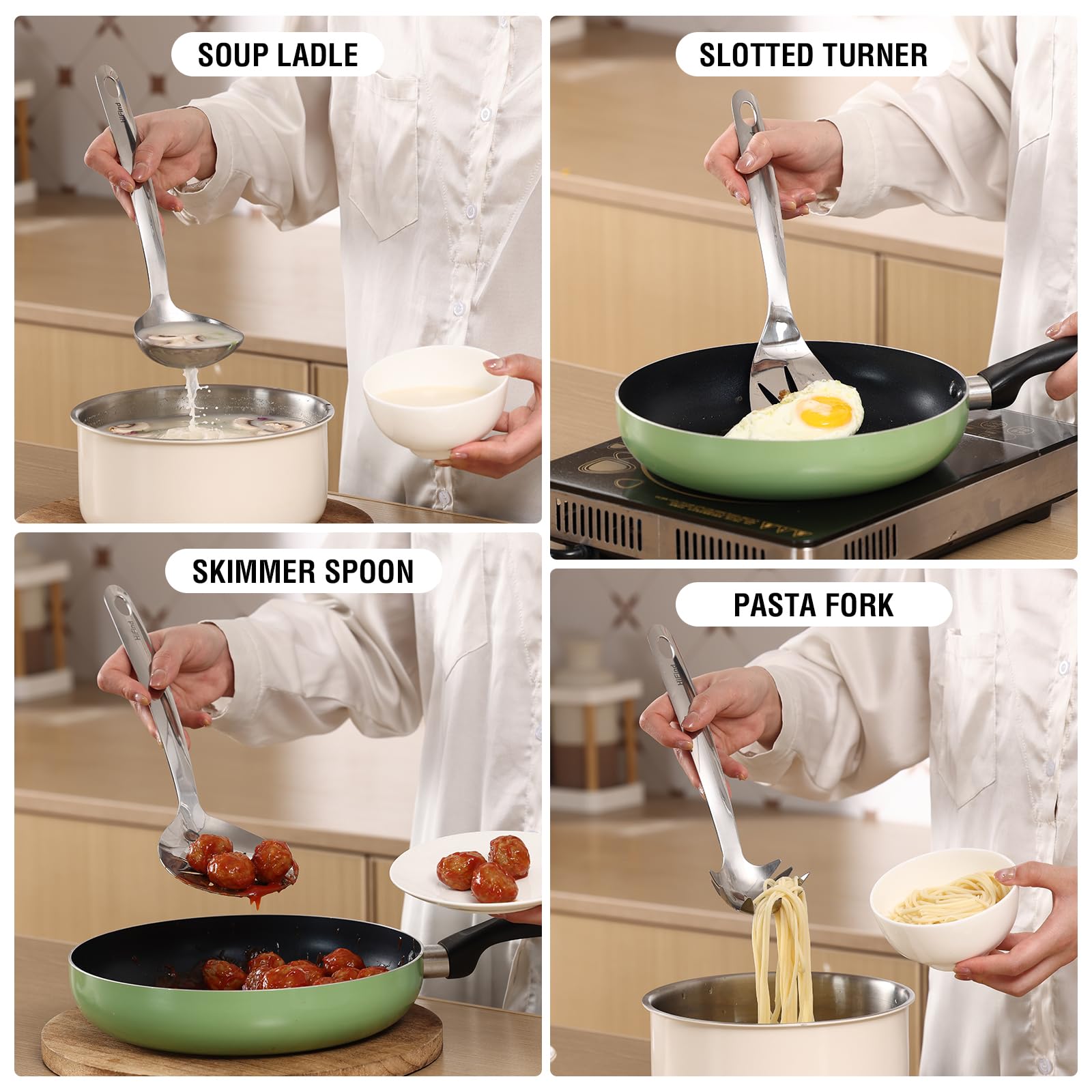 HIFIND pasta fork for twirling and serving pasta