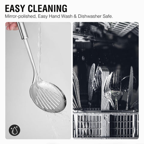 HIFIND skimmer for skimming foam and lifting delicate foods.