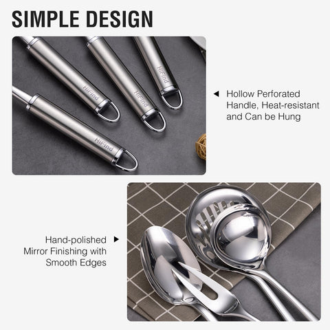 HIFIND slotted turner ideal for flipping and draining.