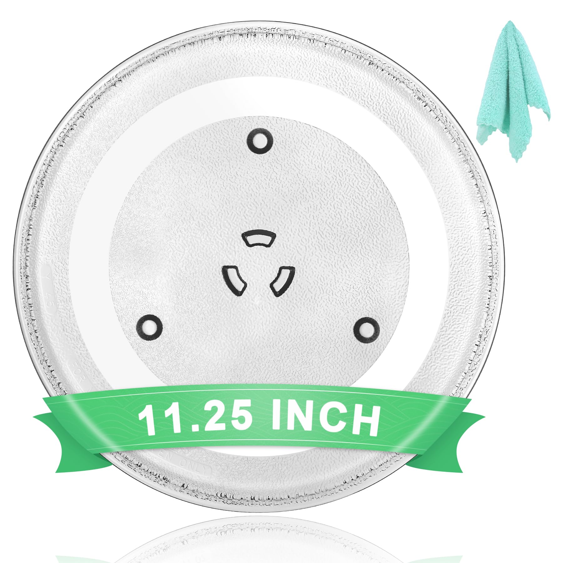 Hiflora universal microwave plate fit ensures stable placement across many models for dependable reheating