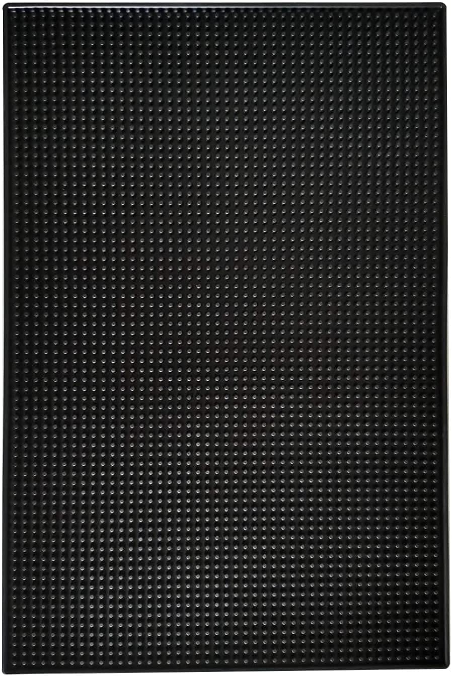 Highball & Chaser bar mat 18x12 front view for stable drink placement.