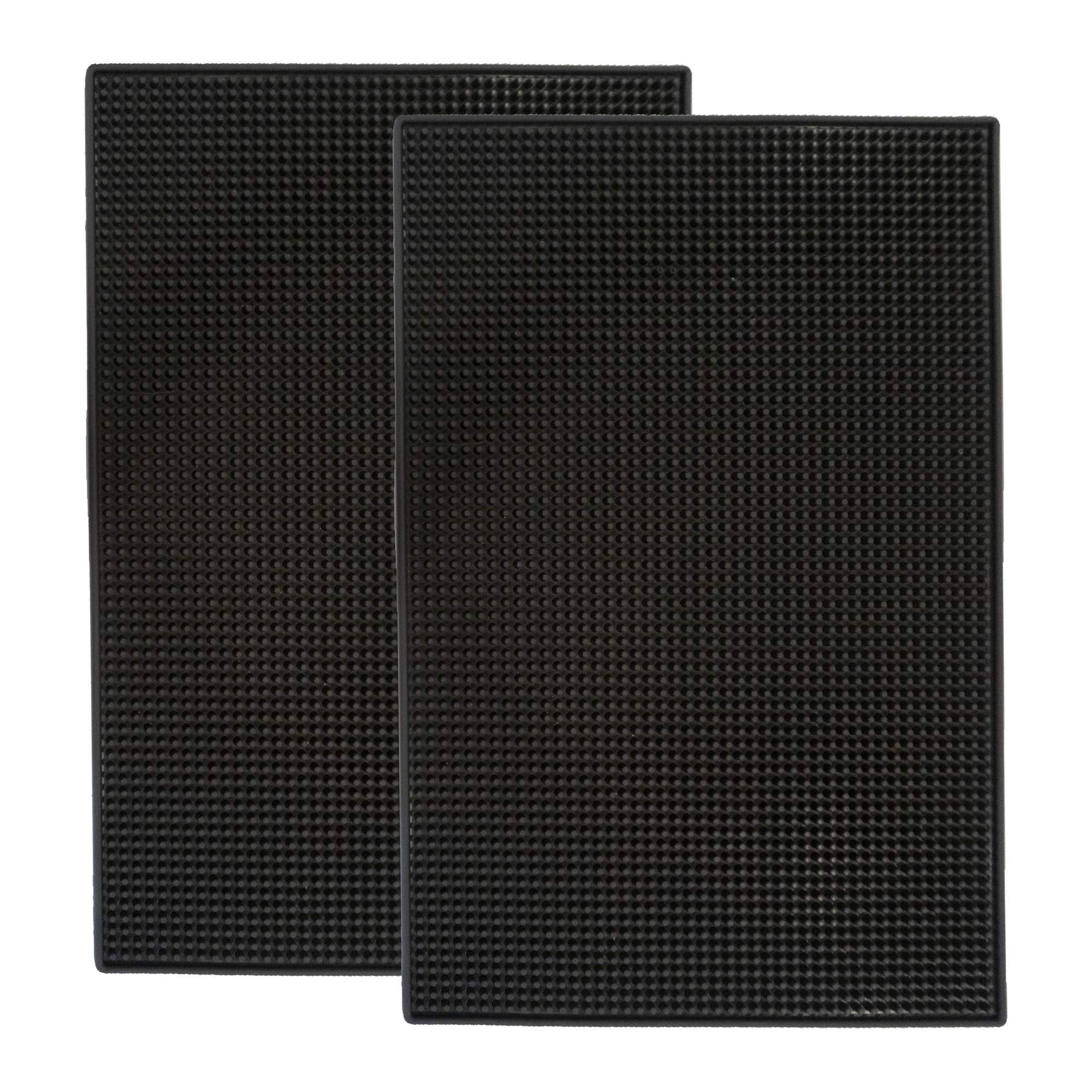 Highball & Chaser bar mat, front view, sturdy 0.5 inch thick for stability.