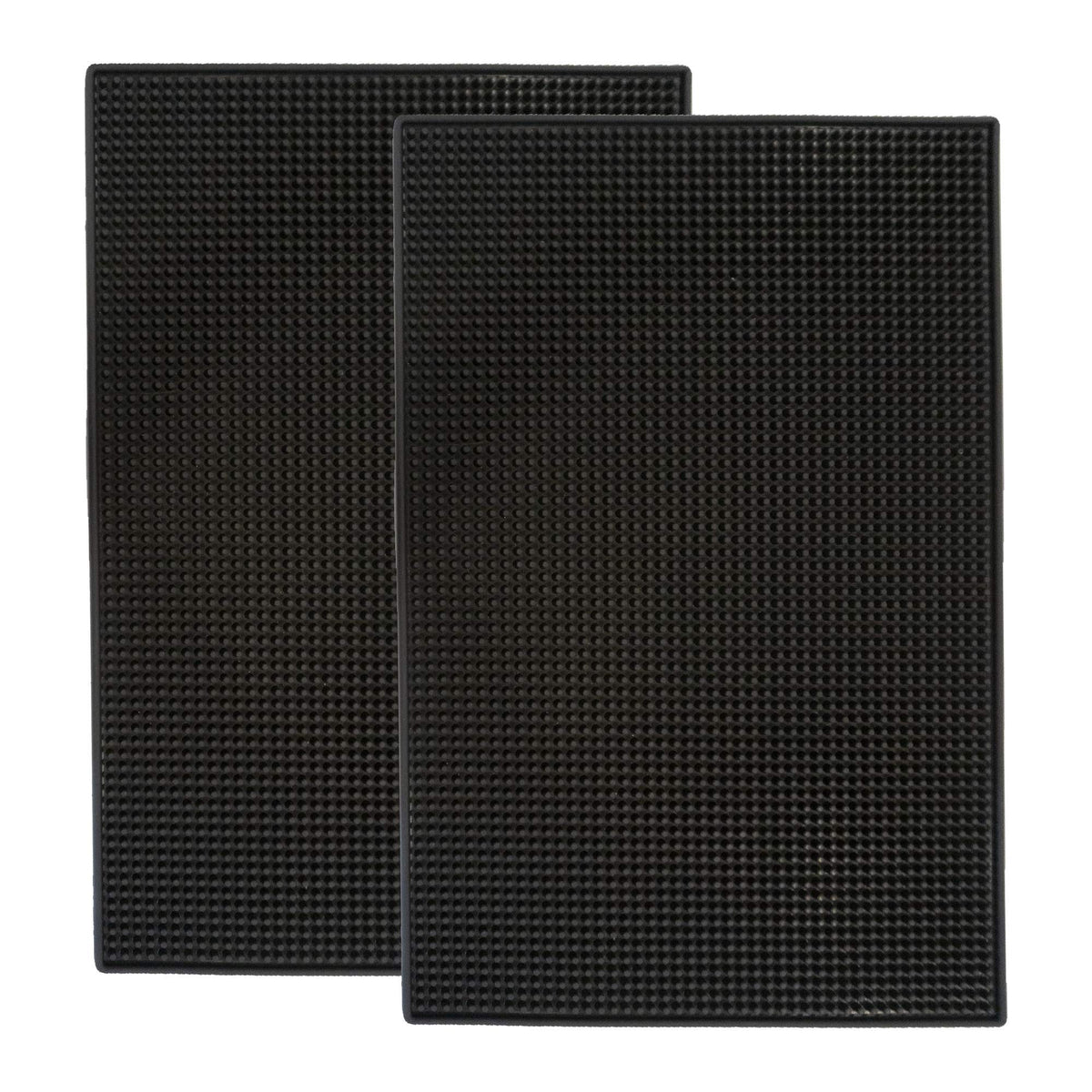 Highball & Chaser bar mat, front view, sturdy 0.5 inch thick for stability.