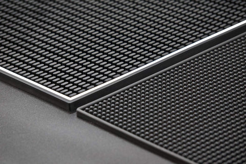 Highball & Chaser bar mat dishwasher-safe for quick cleanup