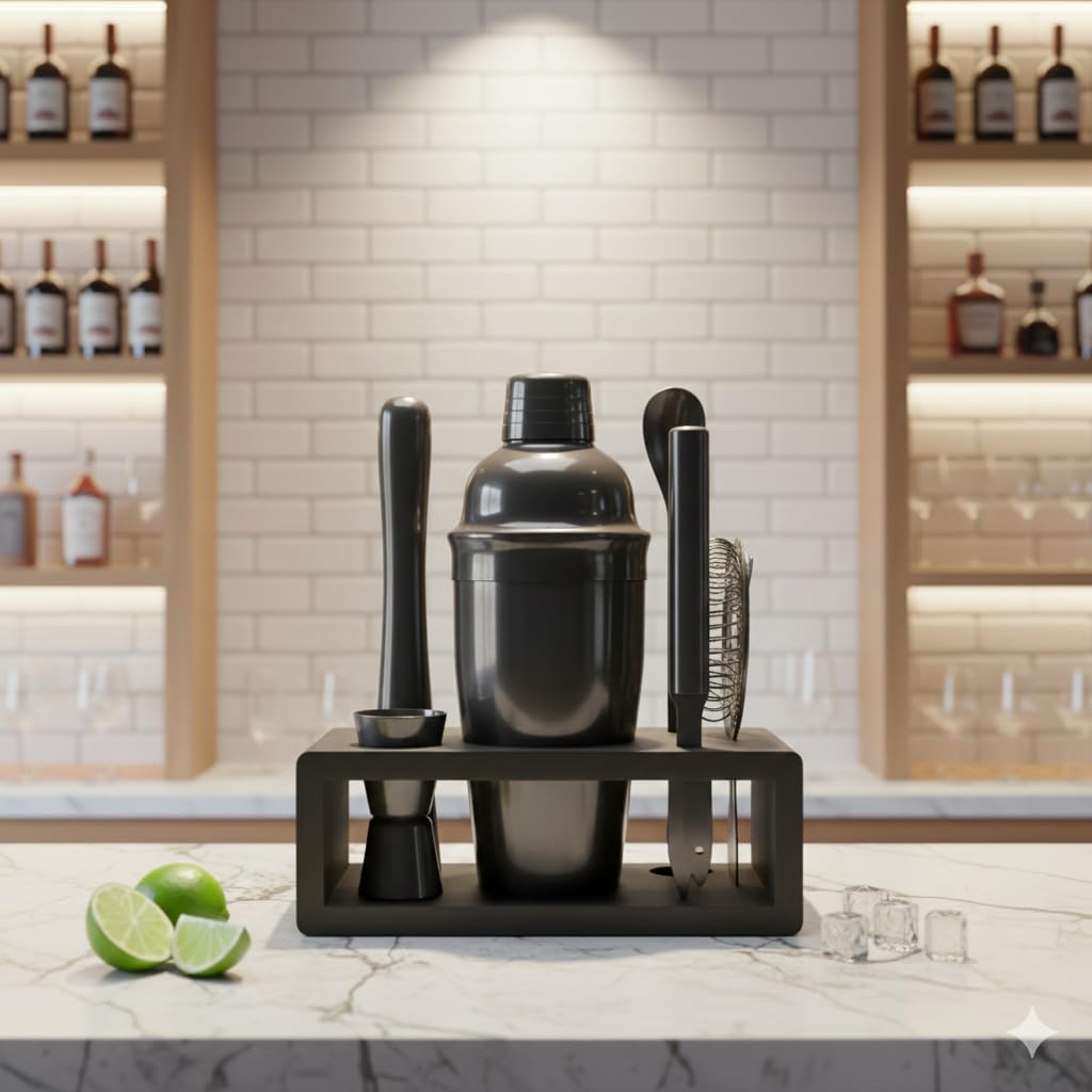 Highball & Chaser bar spoon and muddler set for precise mixing