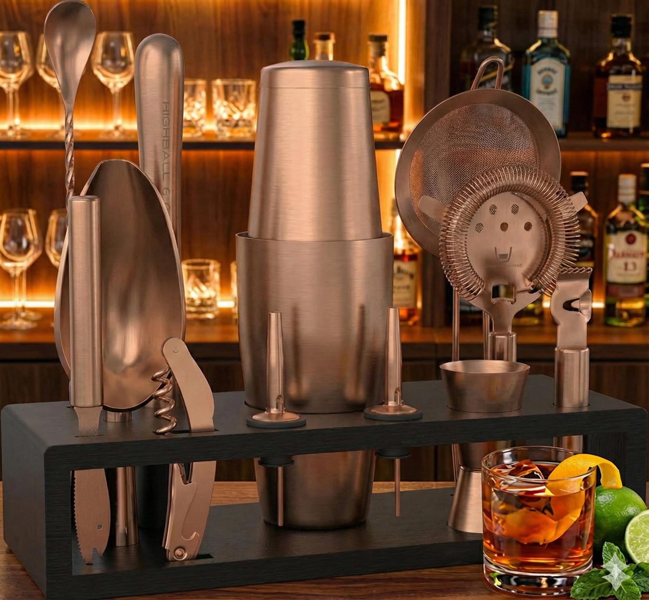 Durable stainless steel tools from Highball & Chaser ready for everyday use