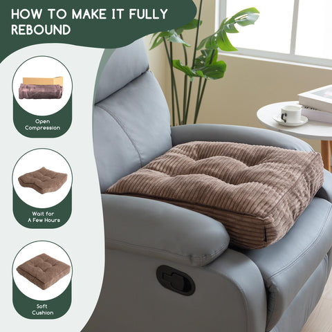 HIGOGOGO 20x20-4 cushion enhances seating ergonomics without thigh pressure.