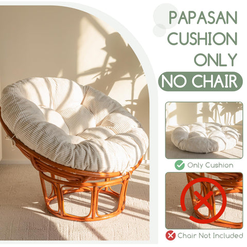 HIGOGOGO papasan cushion beige color coordinates with many decors