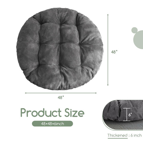 HIGOGOGO Papasan cushion shows soft shredded foam support for lasting comfort