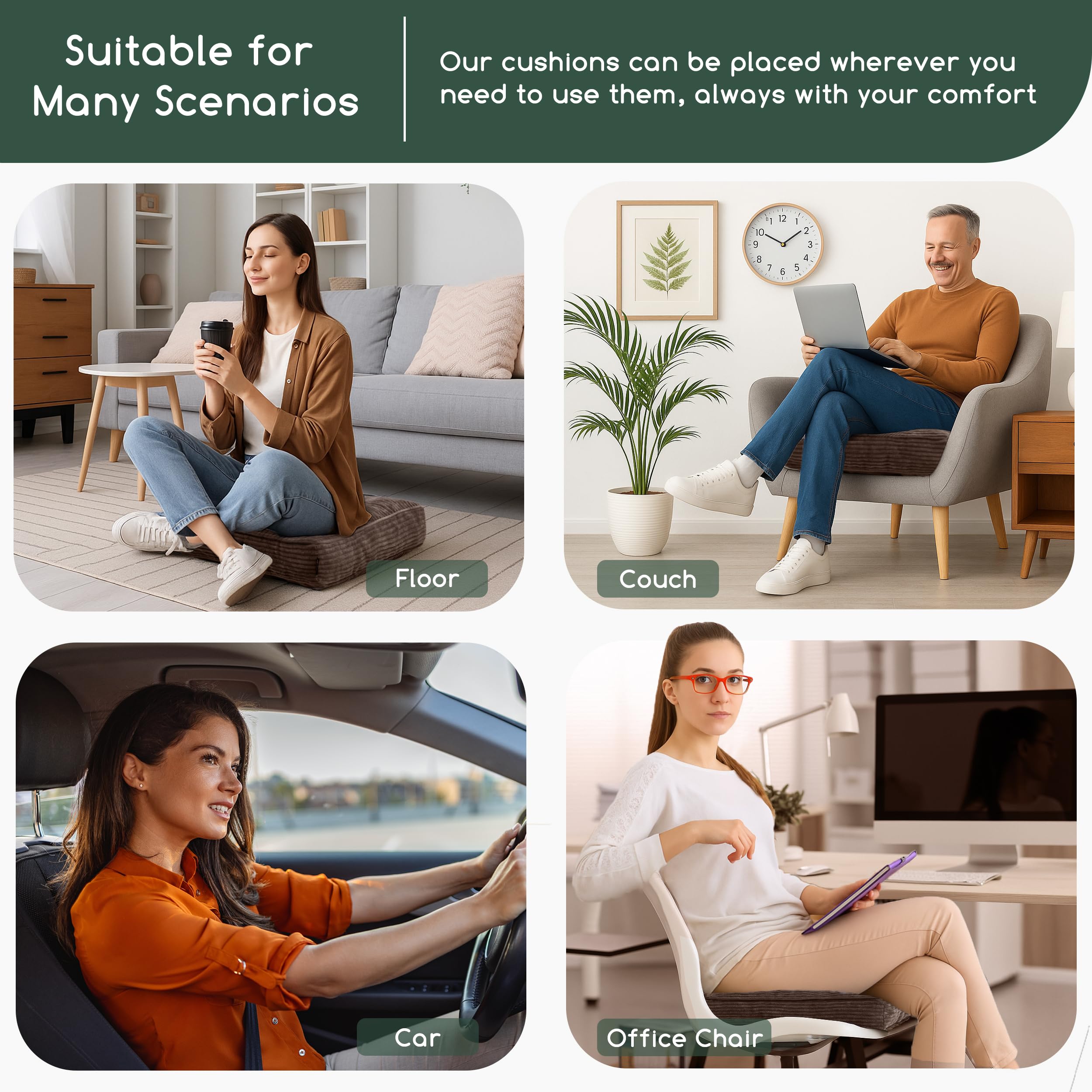 HIGOGOGO corduroy texture adds warmth and style to any chair.