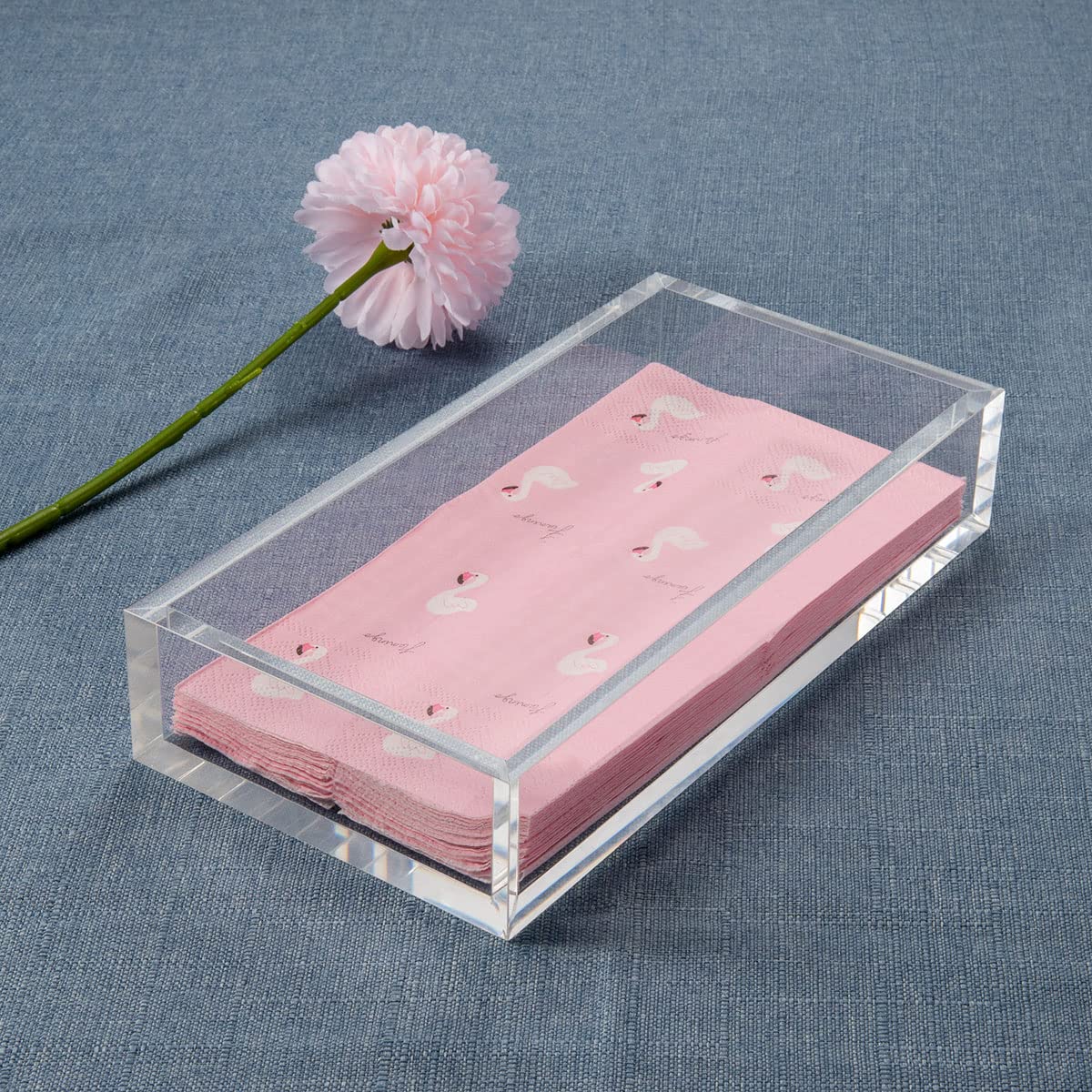 HIIMIEI 8mm thick napkin holder adds weight and stability