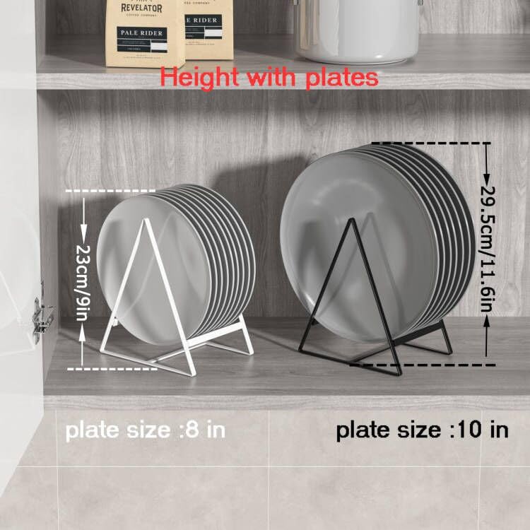 Hikinlichi large-capacity rack holds plates, bowls, and lids.