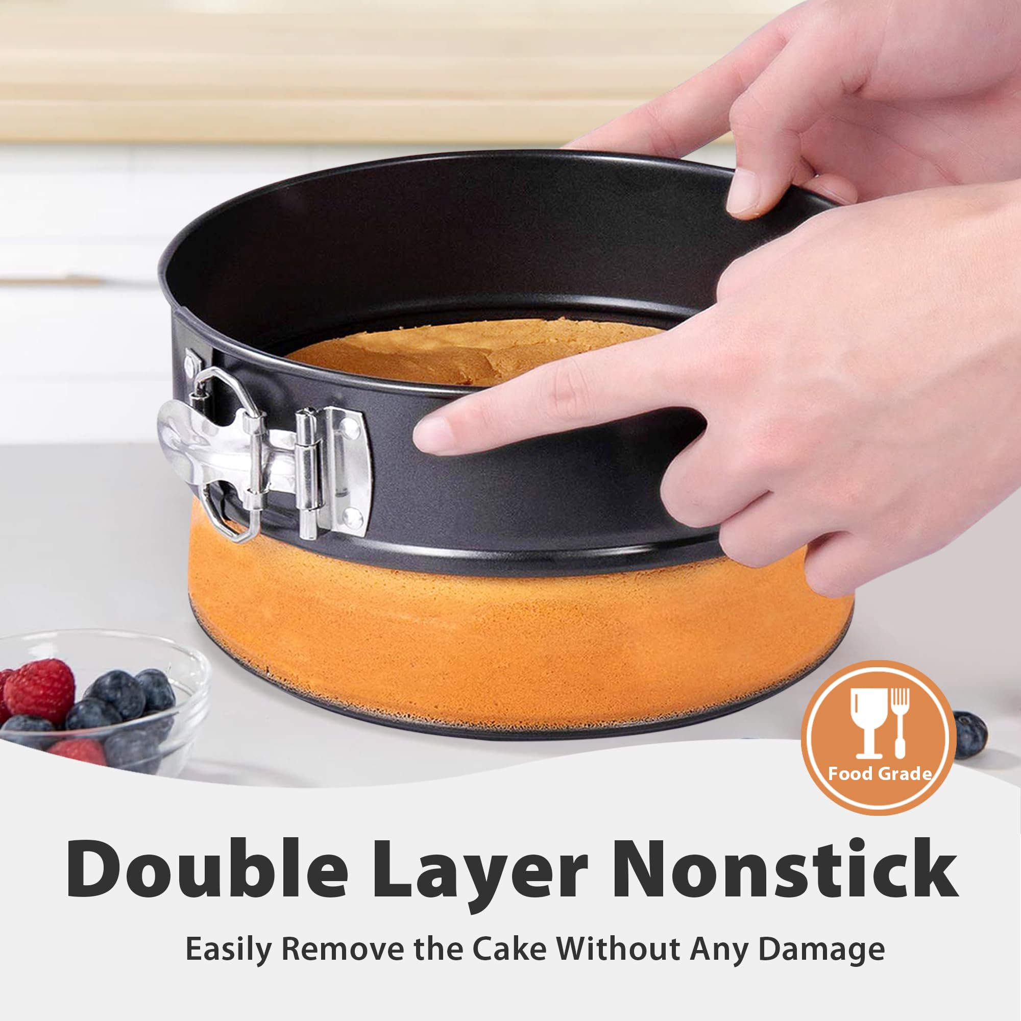 Hikolvol silicone protector ensures leakproof baking with safe, food-grade material.