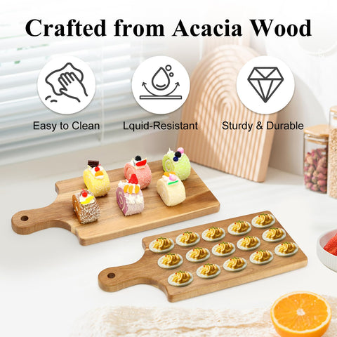 Hilislog serving dish for tarts and small treats fits on countertops