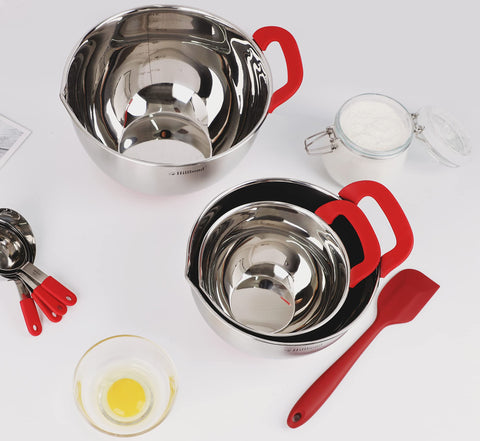Hillbond nesting bowls offer stylish storage and space saving design.