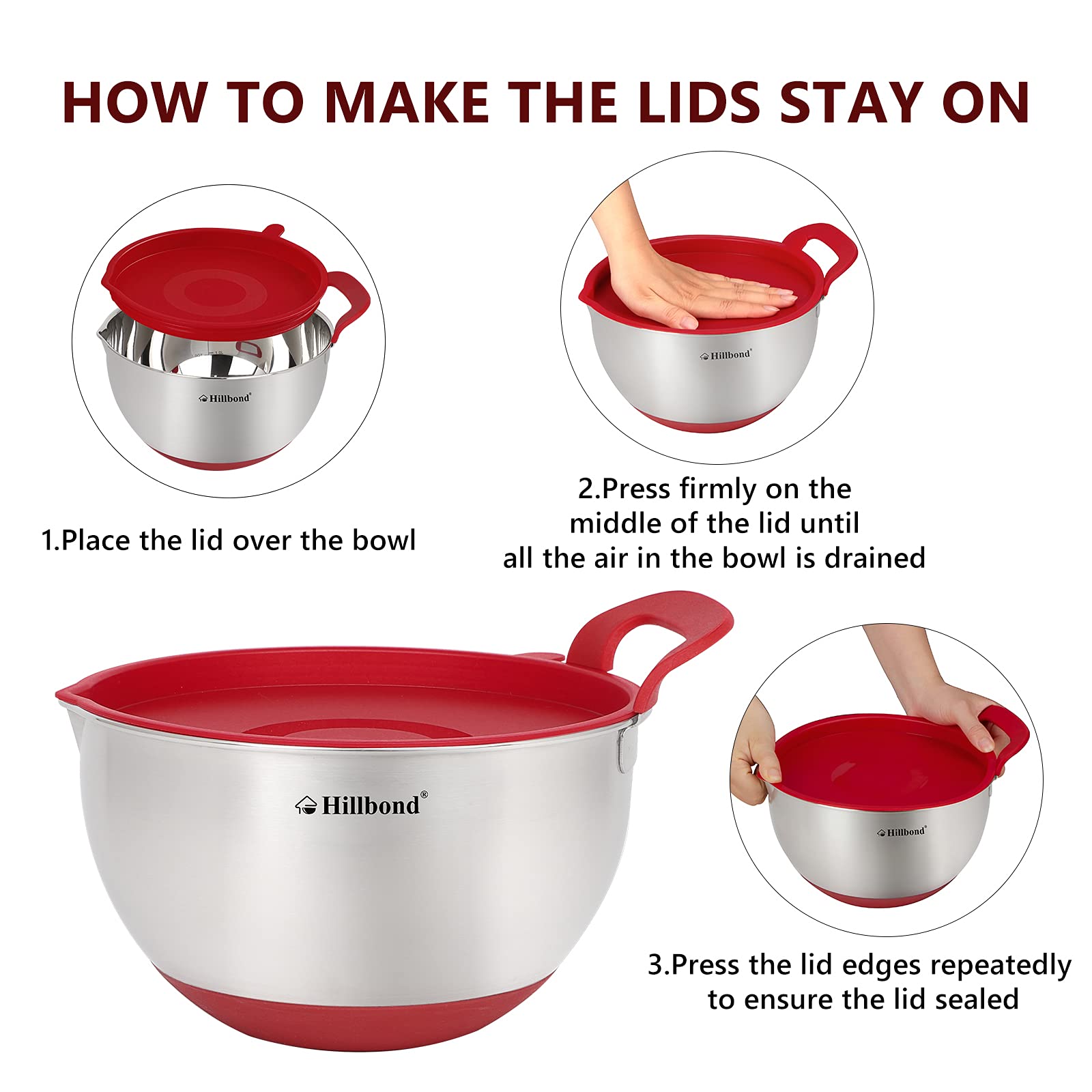 Hillbond stainless steel interior stays rust free and easy to clean.