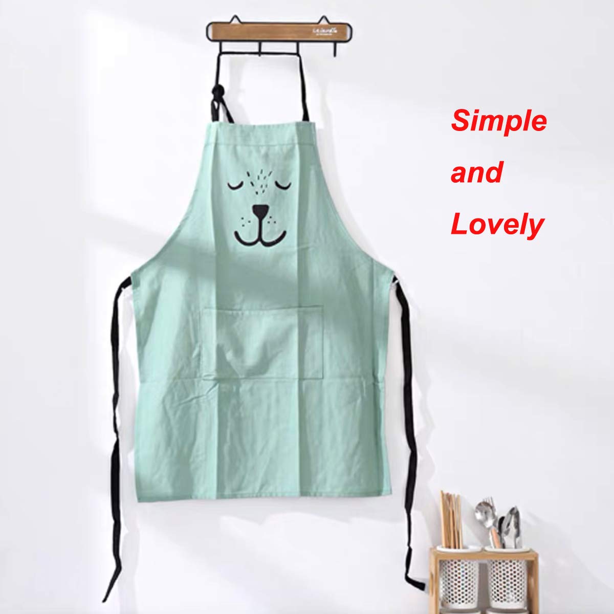 HILLHOME kid apron small size closeup helps kids in the kitchen