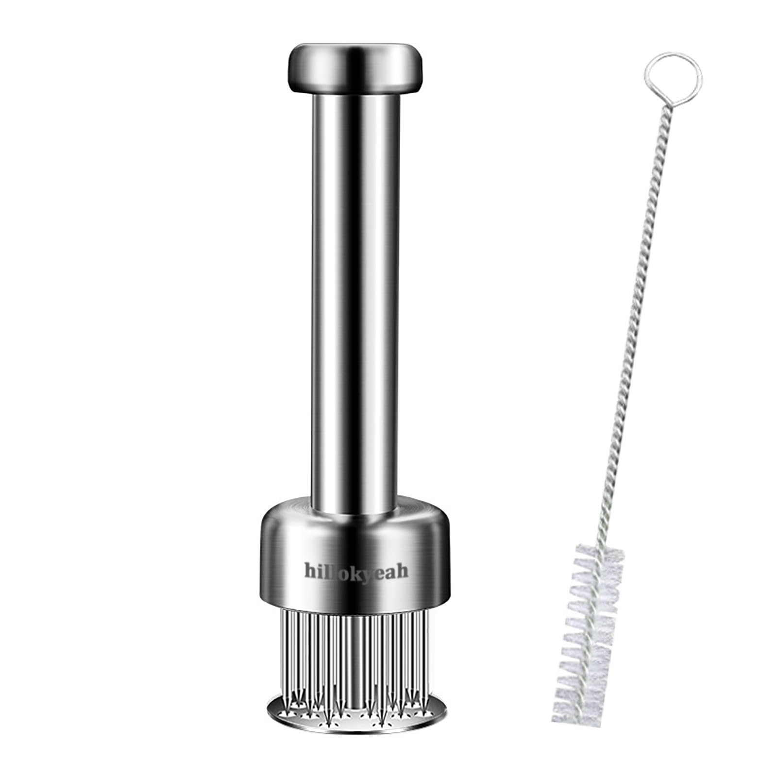 Hillokyeah meat tenderizer with 21 needles for even tenderizing beef