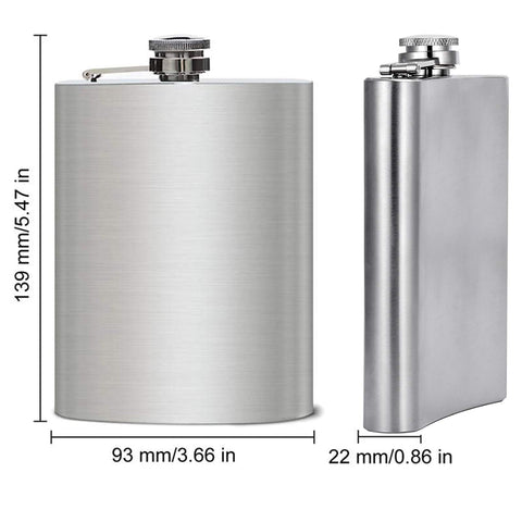 Hillside-Kit hipflask with funnel included for easy filling.