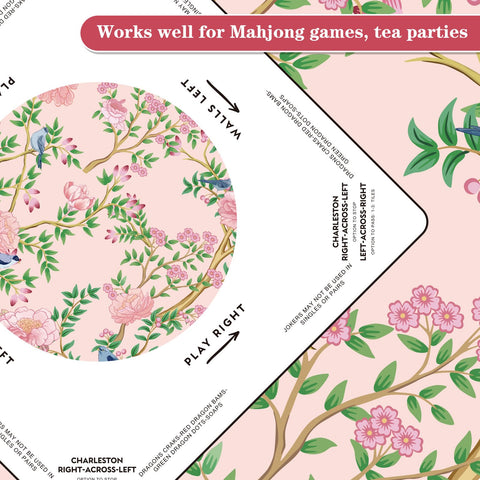 Hillsuren Mahjong Tablecloth uses durable polyester fabric for everyday use